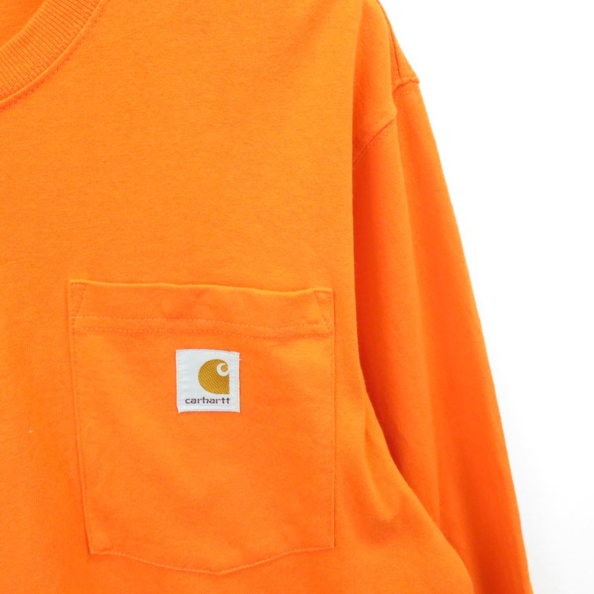 Carhartt ワーカー ポケット ロングスリーブ 長袖Tシャツ sizeS/カーハート　0902_画像3