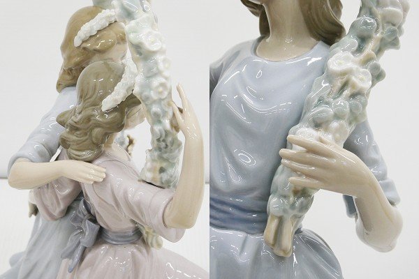 ♯希少レア リヤドロ ヴィンセント・マルティネス 春の踊り フィギュリン 全高約39cm LLADRO SPRING DANCE 陶器人形 女性 置物 オブジェ_画像6