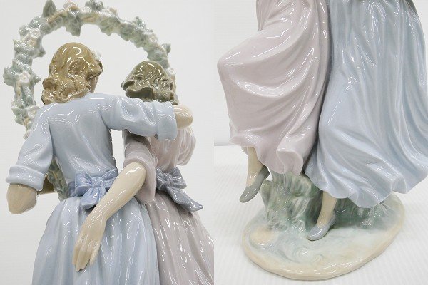 ♯希少レア リヤドロ ヴィンセント・マルティネス 春の踊り フィギュリン 全高約39cm LLADRO SPRING DANCE 陶器人形 女性 置物 オブジェ_画像7