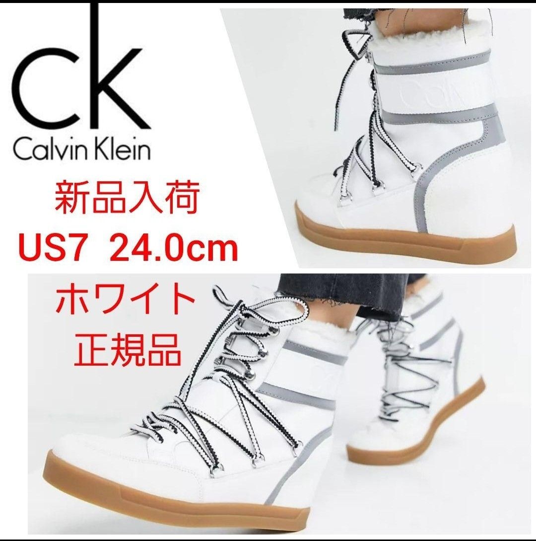 新品】CALVIN KLEIN フィオレンツァレースアップシューズ24.0cm-