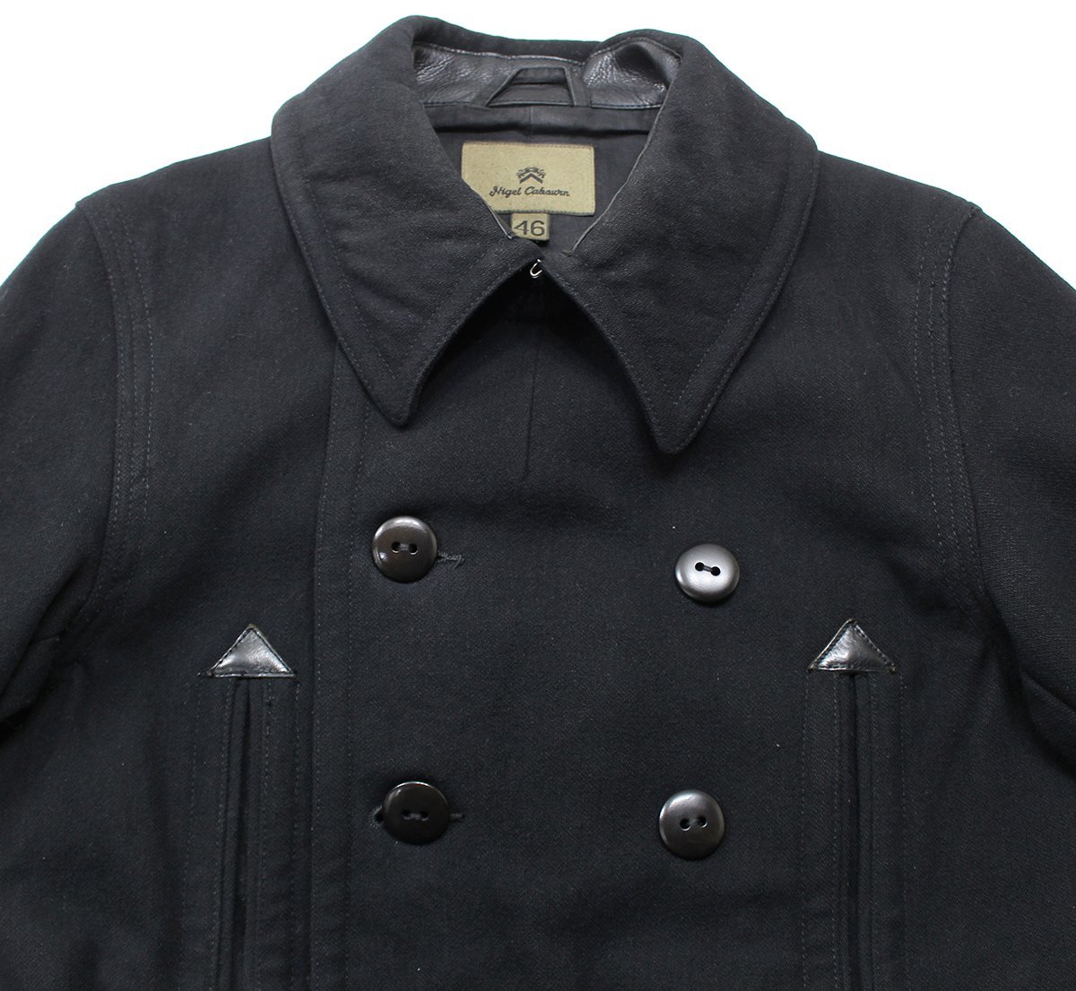 Nigel Cabourn (ナイジェルケーボン) MILITARY PEA COAT / ミリタリーピーコート #8090030000 ブラック size 46(S)_画像5