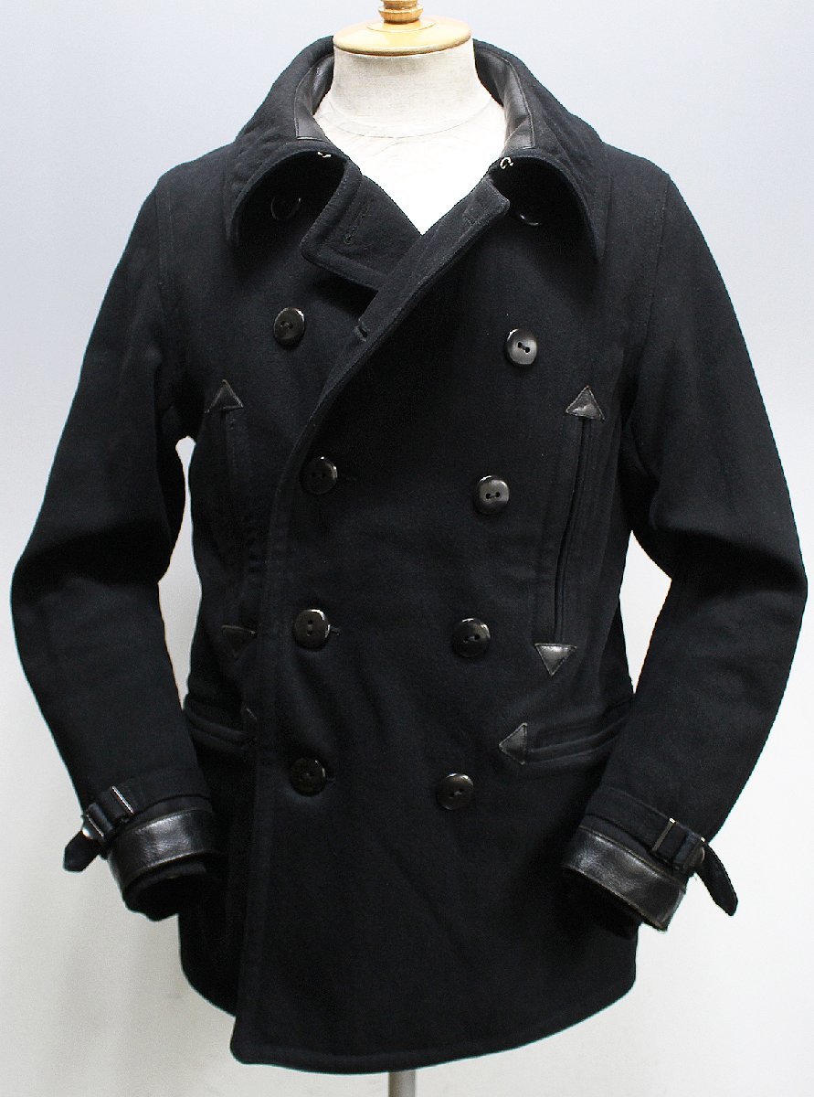 Nigel Cabourn (ナイジェルケーボン) MILITARY PEA COAT / ミリタリーピーコート #8090030000 ブラック size 46(S)_画像2