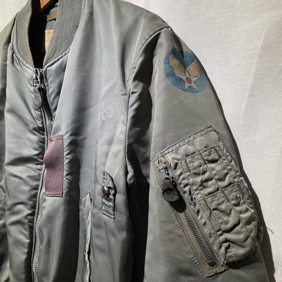 【希少】50s B-15D MOD フライトジャケット 38 ヴィンテージ 米軍実物 USA製 USAF ミリタリー / ARMY NAVY MA-1 M-65 40s 60s 70s 80s