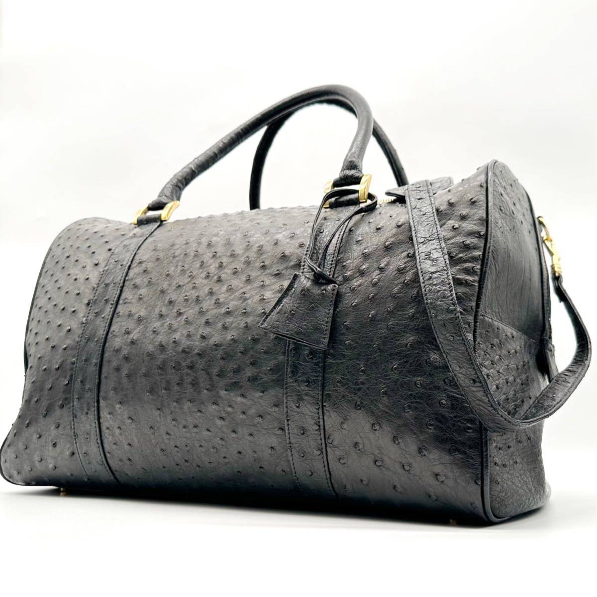白 フリル付 ✨️JRA✨️美品✨️OSTRICH オーストリッチ ボストン