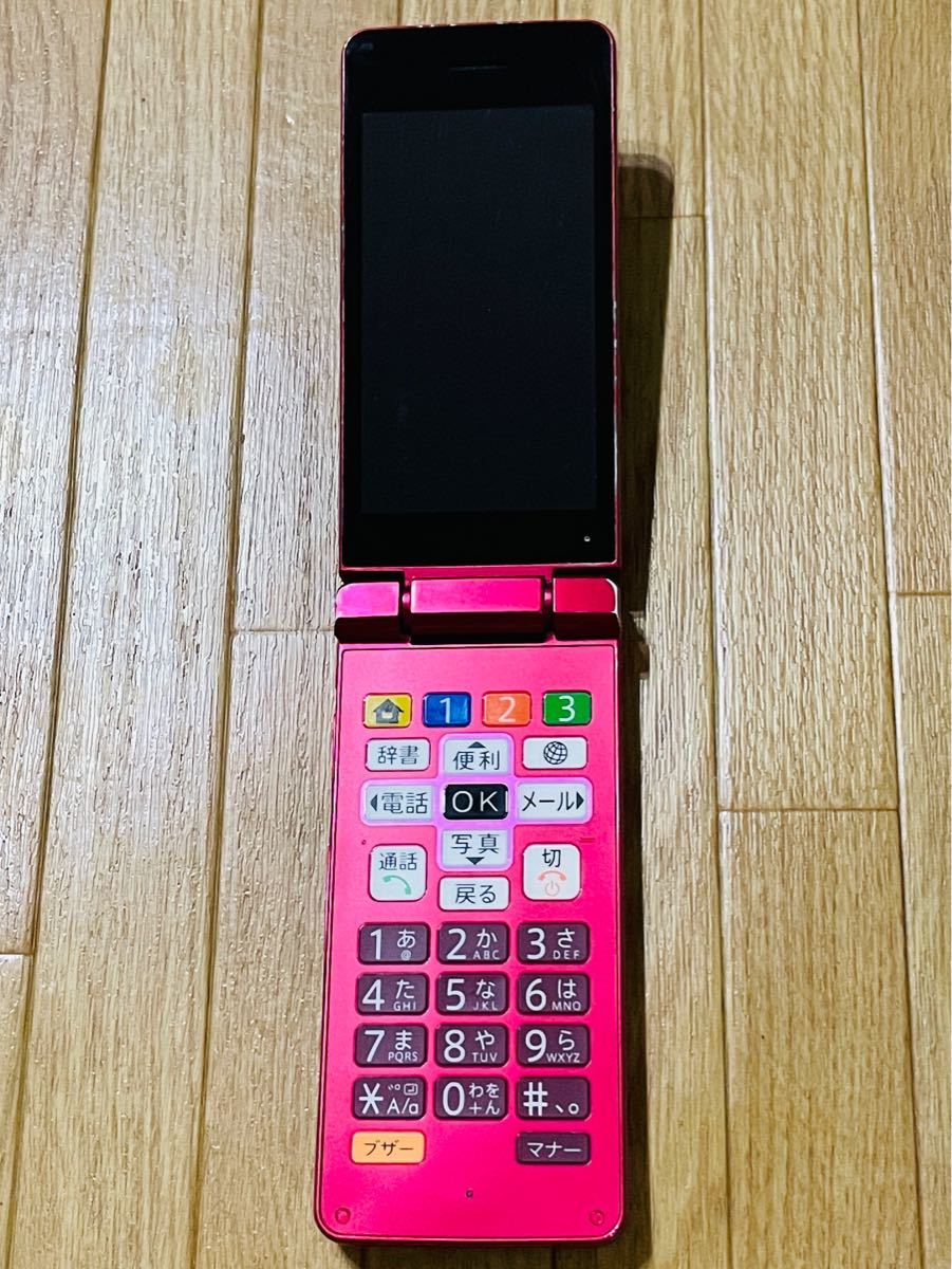 SoftBank ソフトバンク シャープ かんたん 携帯 10 807SH ピンク 4G 対応 ガラケー ケータイ