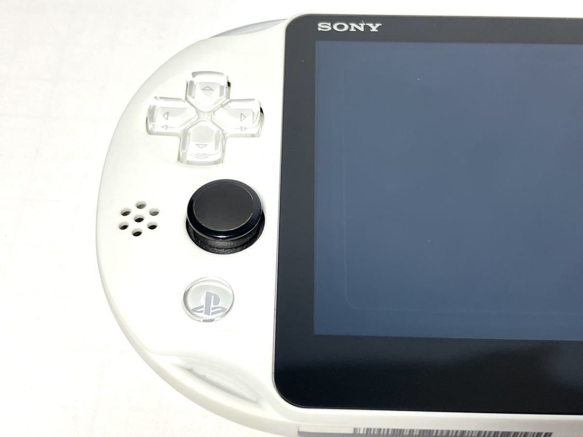 1円〜 【美品】SONY PSVITA PCH-2000 ZA22 グレイシャー ホワイト Wi-Fiモデル ソニー PS Vita Glacier White ヴィータ 動作確認済み_画像3