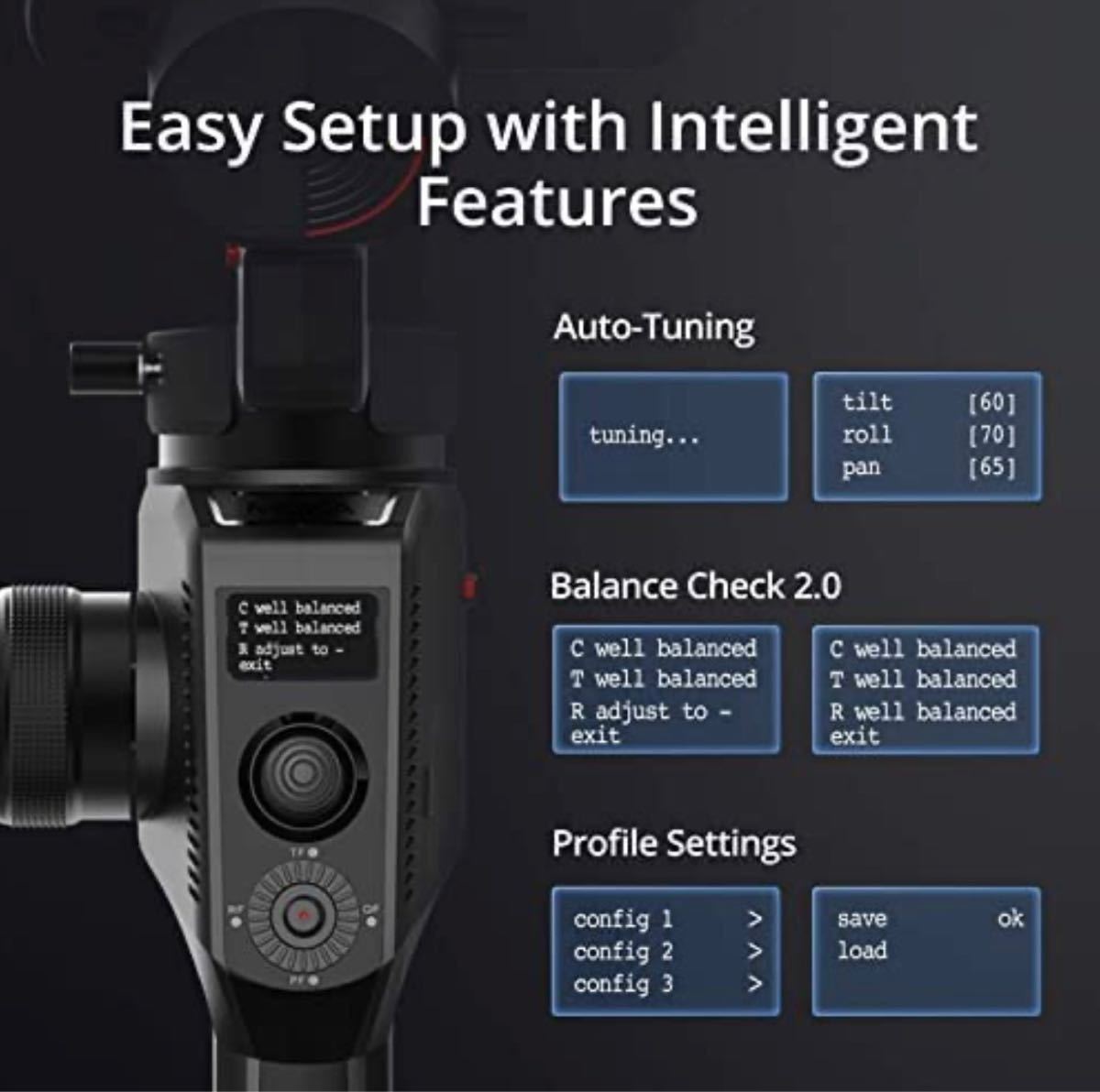 MOZA AirCross 2 Pro Kit カメラスタビライザー 3軸ジンバル iFocusMフォーカスモーター付き ジンバル