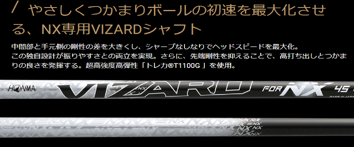 新品■ホンマ■2022.11■BERES NX■ベレス NX■W5■18.0■VIZARD FOR NX45■SR■チタンフレームにカーボンクラウンとステンレスソール_画像5