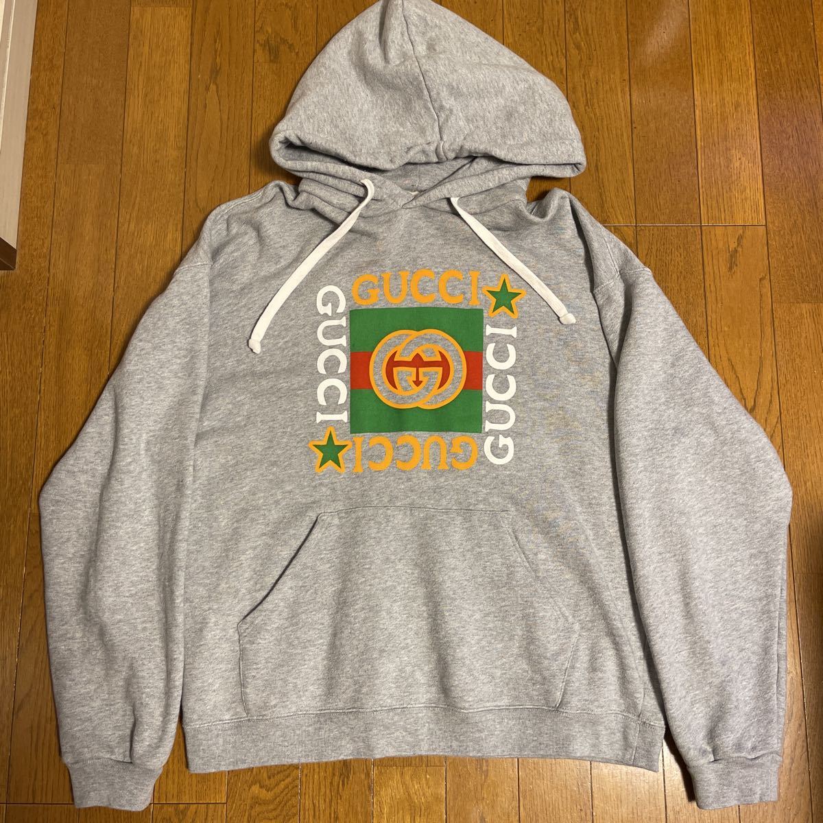 売れ筋がひクリスマスプレゼント! GUCCI レインボー ロゴ パーカー