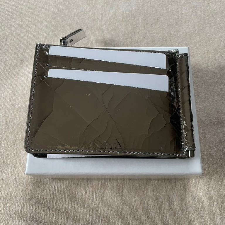 新品 メゾン マルジェラ ブロークンミラー クラックレザー カード