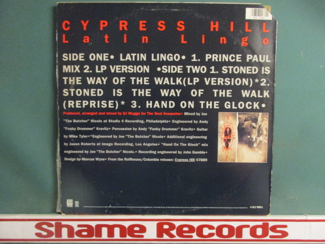Cypress Hill ： Latin Lingo 12'' c/w Hand On The Glock (( 落札5点で送料無料_画像2
