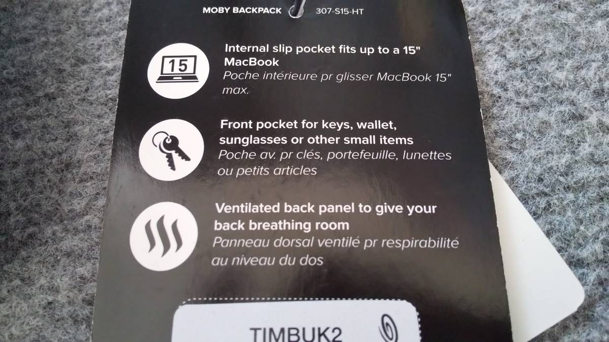 TIMBUK2 ティンバック２　バックパック　新品　未使用　長期保管品　レア？_画像5