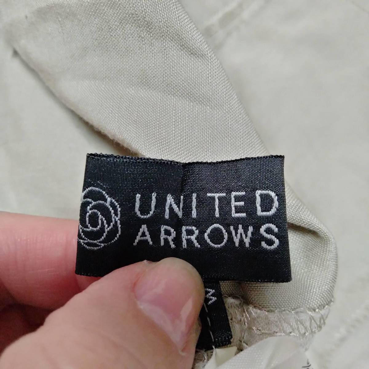 UNITED ARROWS ユナイテッドアローズ ノーカラー ジャケット アウター 無地 フロントフック ショート丈 ポケット 上品 サイズ40 SN63_画像7