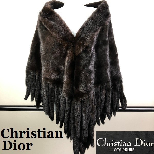 Christian Dior クリスチャンディオール 最高級 ミンク ボレロ ケープ
