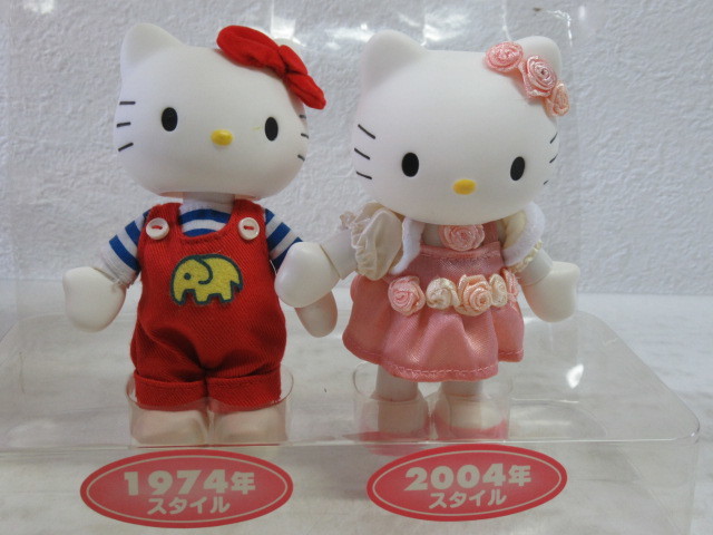 Hello Kitty ハローキティ 30周年 フィギュアセット 1974年スタイル 2004年スタイル/中古