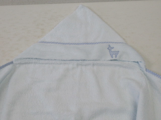 ◆Ribbon hakka kids  лента ... детский   оригинал ... серия   с капюшоном ... банное полотенце  ...  синий / голубой  2шт.   комплект    коробка  включено / неиспользованный товар  