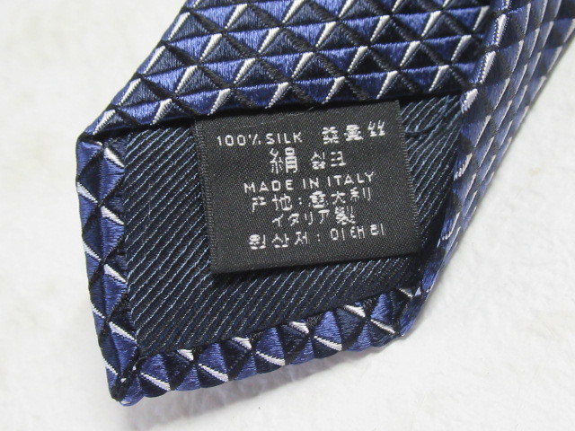 ◆Ermenegildo Zegna エルメネジルド ゼニア シルク 100% 絹 ネクタイ 専用袋付/未使用品_画像9