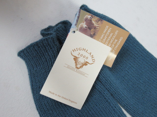 ◆51.HIGHLAND 2000 ハイランドトゥーサウザンド ALPACA KNIT アルパカ ニット LONG GLOVES/ロンググローブ タグ付/未使用品_画像2