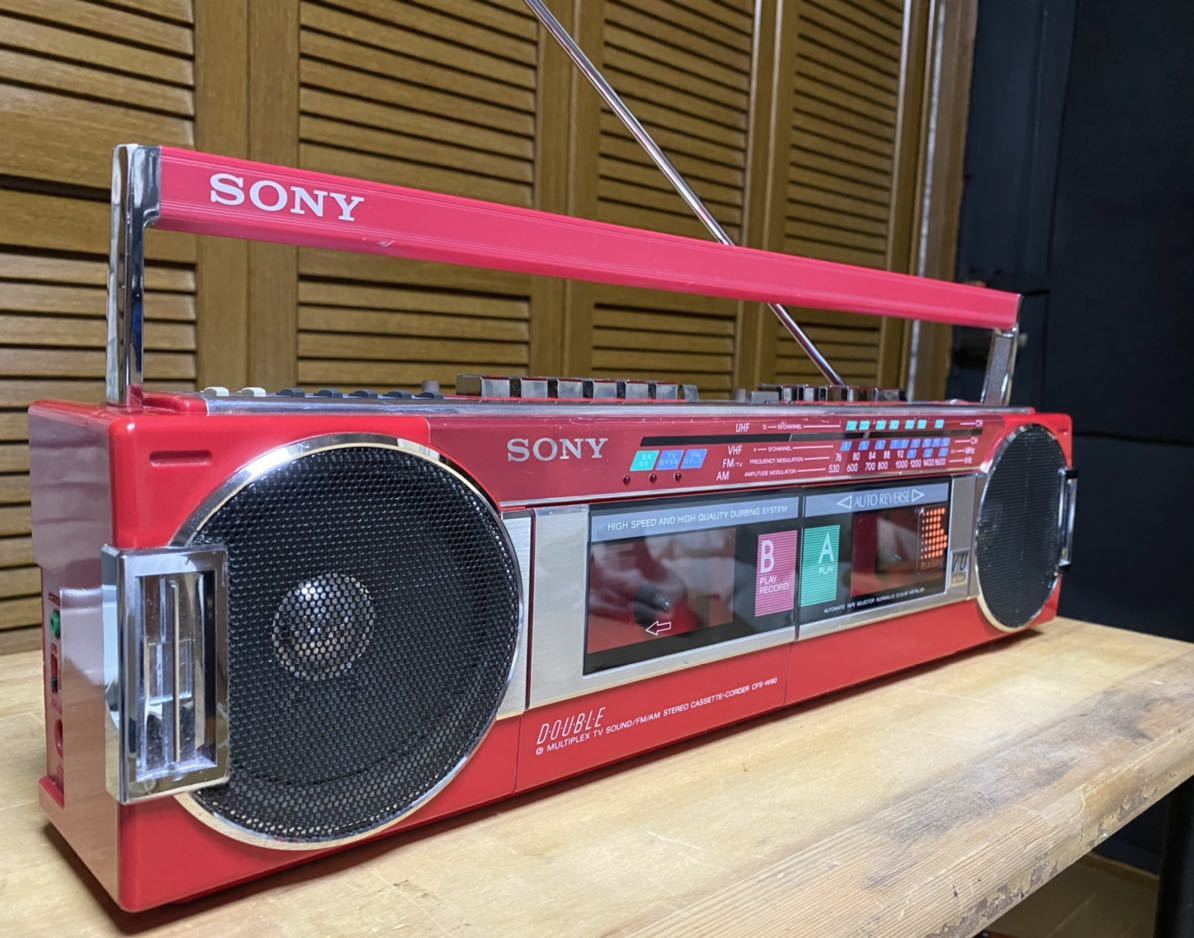 Yahoo!オークション - ソニー CFS-W90 ラジカセ TV.FM.AM