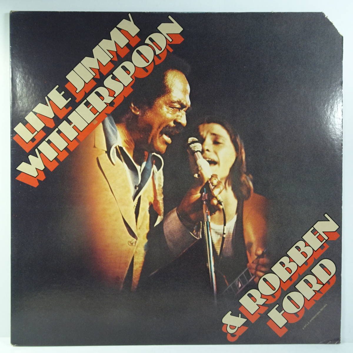 ＬＰレコード　「ライヴ・ジミー・ウィザースプーン＆ロベン・フォード」　（「Live Jimmy Witherspoon & Robben Ford」）　_画像1