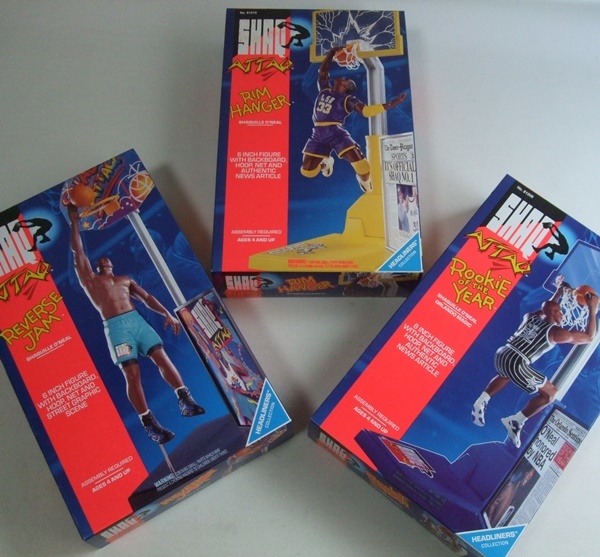 VINTAGE 90s SHAQ ATTAQ автомобиль ключ ru* O'Neill 6INCH FIGURE кукла 3 шт. комплект нераспечатанный товар баскетбол NBA Vintage Old kena-