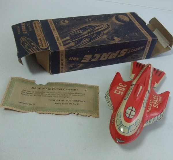 難有 VINTAGE 50S ROCKET SPACE SHIP 305 ブリキ 玩具 ロケット 難有 VINTAGE 50S ROCKET SPACE SHIP 305 ブリキ 玩具 ロケット