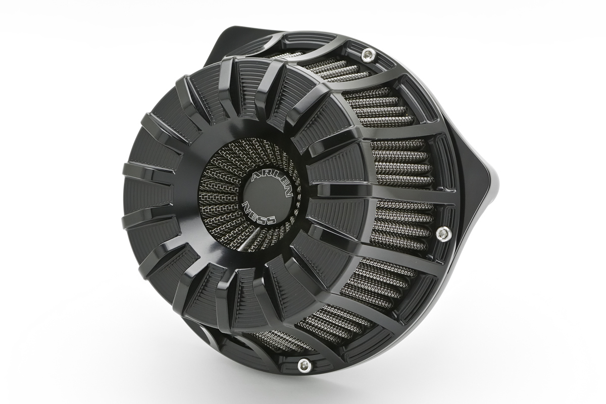 中古商品は完璧な物 Arlen Ness 15-Spoke Invertedエアクリーナー