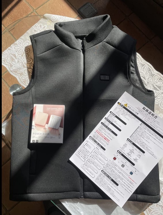  electric heated vest [2022 battery attaching improved version ] heater the best Japan charcoal element fiber material rechargeable heating the best speed .10000mAh capacity length hour operation 