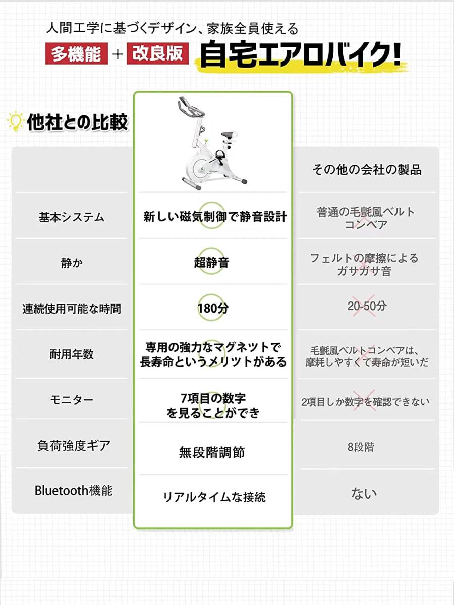 HEC第4世代フィットネスバイク【メーカー保証5年】 エアロバイク 家庭