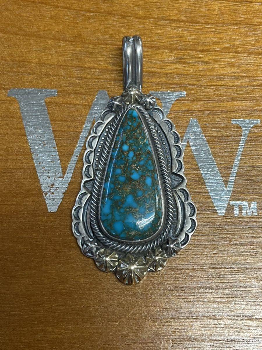  free shipping!. Gary Lee bs18K high grade turquoise s pendant Navajo Indian jewelry pendant top 