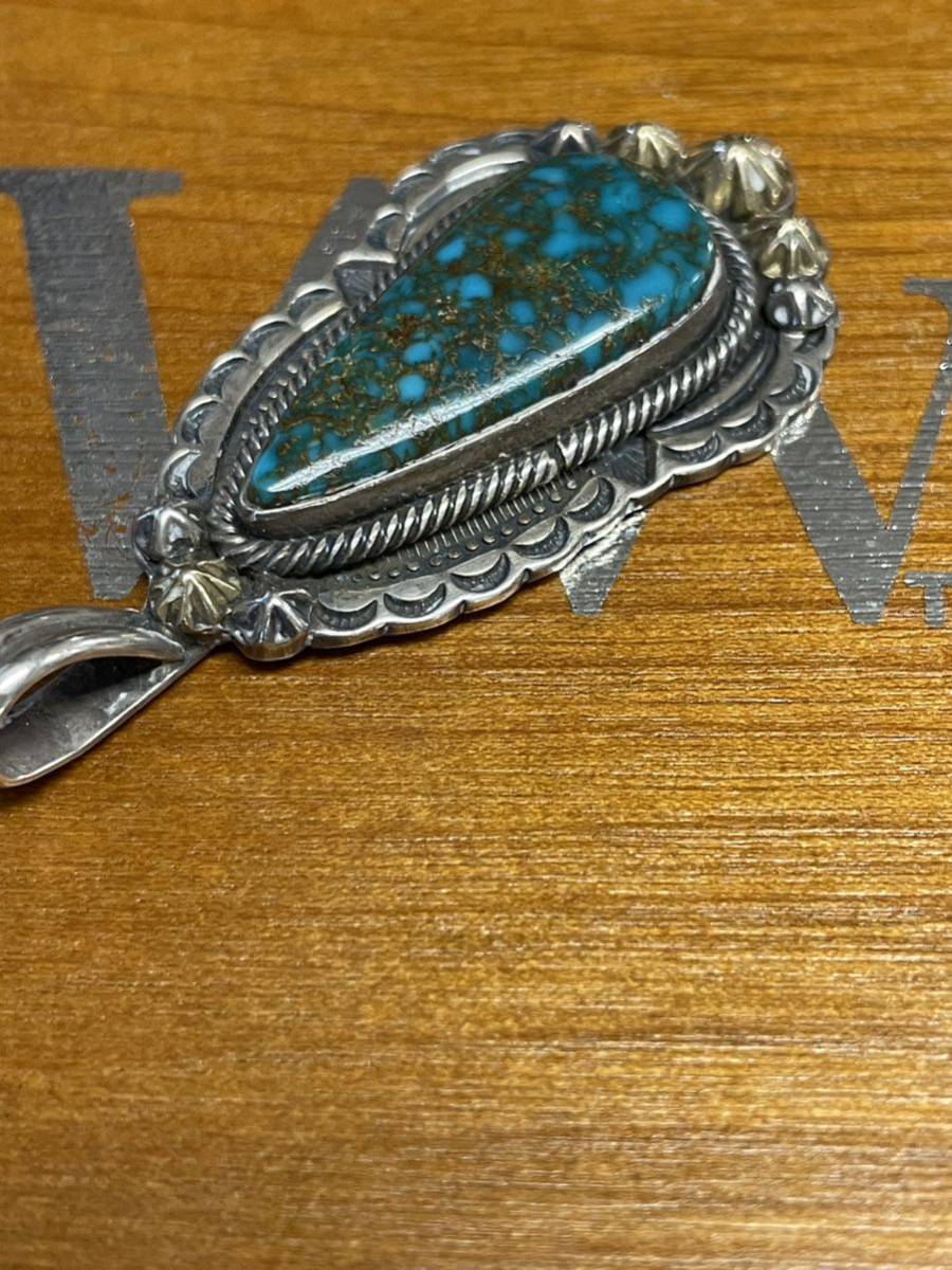  free shipping!. Gary Lee bs18K high grade turquoise s pendant Navajo Indian jewelry pendant top 