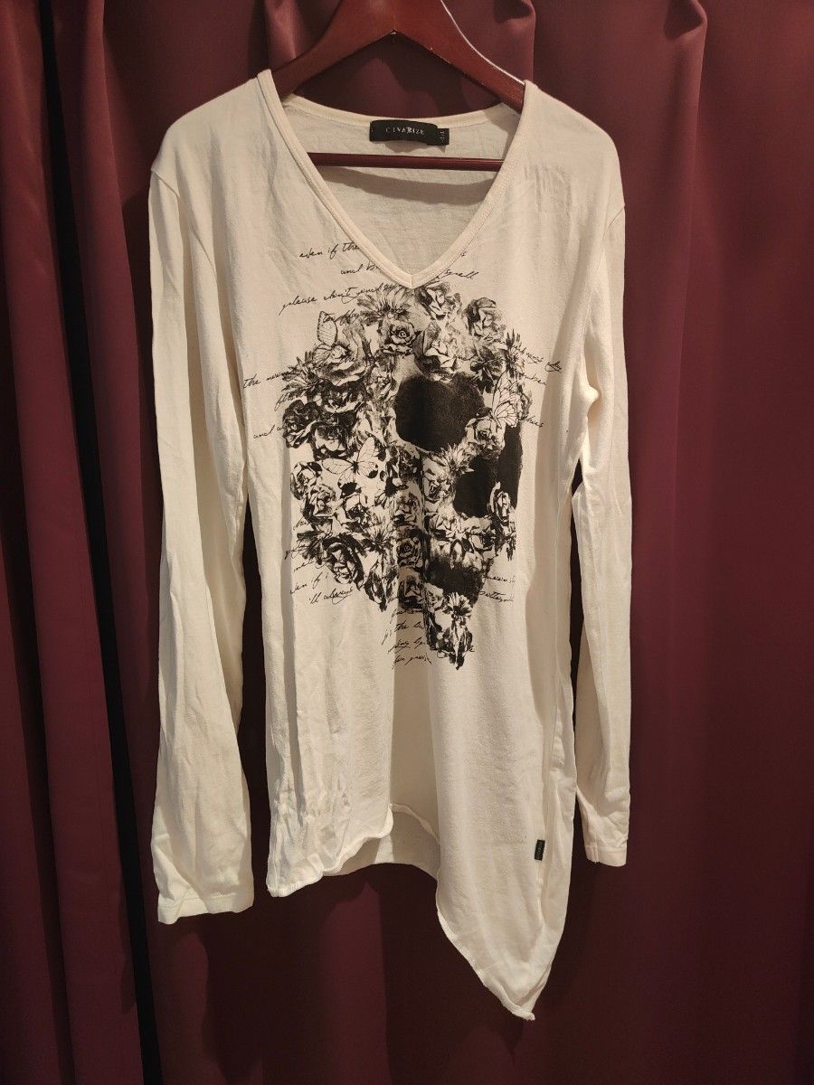 CIVARIZE アシメロング丈長袖Tシャツ-