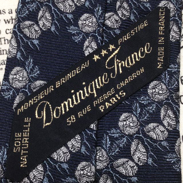 ドミニクフランス Dominique France 微光沢 ネクタイ フランス製 シルク 花柄 ミックス P-007667 ゆうパケット_画像7