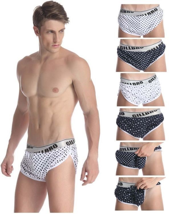  cup attaching trunks support attaching trunks hammock trunks man underwear trunks slit H0090 black L