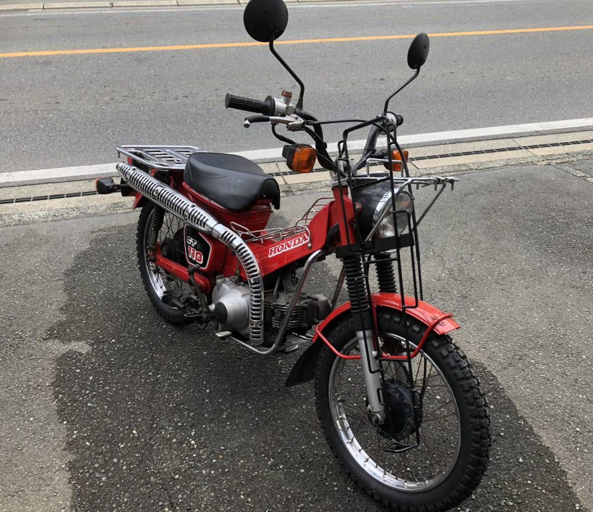 新品 送料無料 CT110 ハンターカブ ライフルラック キャリア ロッドケース ラック オプション カブ クロスカブ CT90 CT50 CT125 C100|Yahoo!フリマ(旧PayPayフリマ)