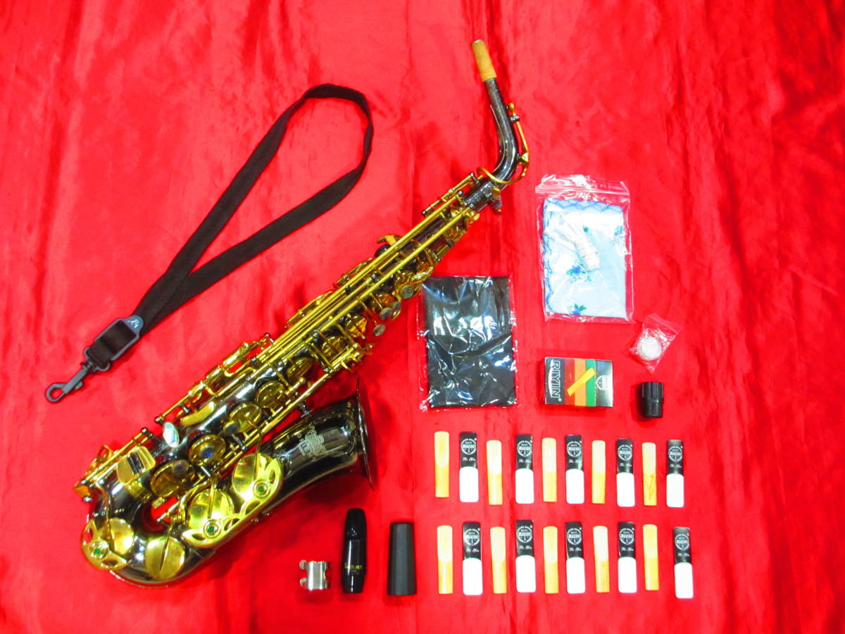 Orient alto saxophone OSA-4000LB black nickel 95 year custom ( extra attaching )