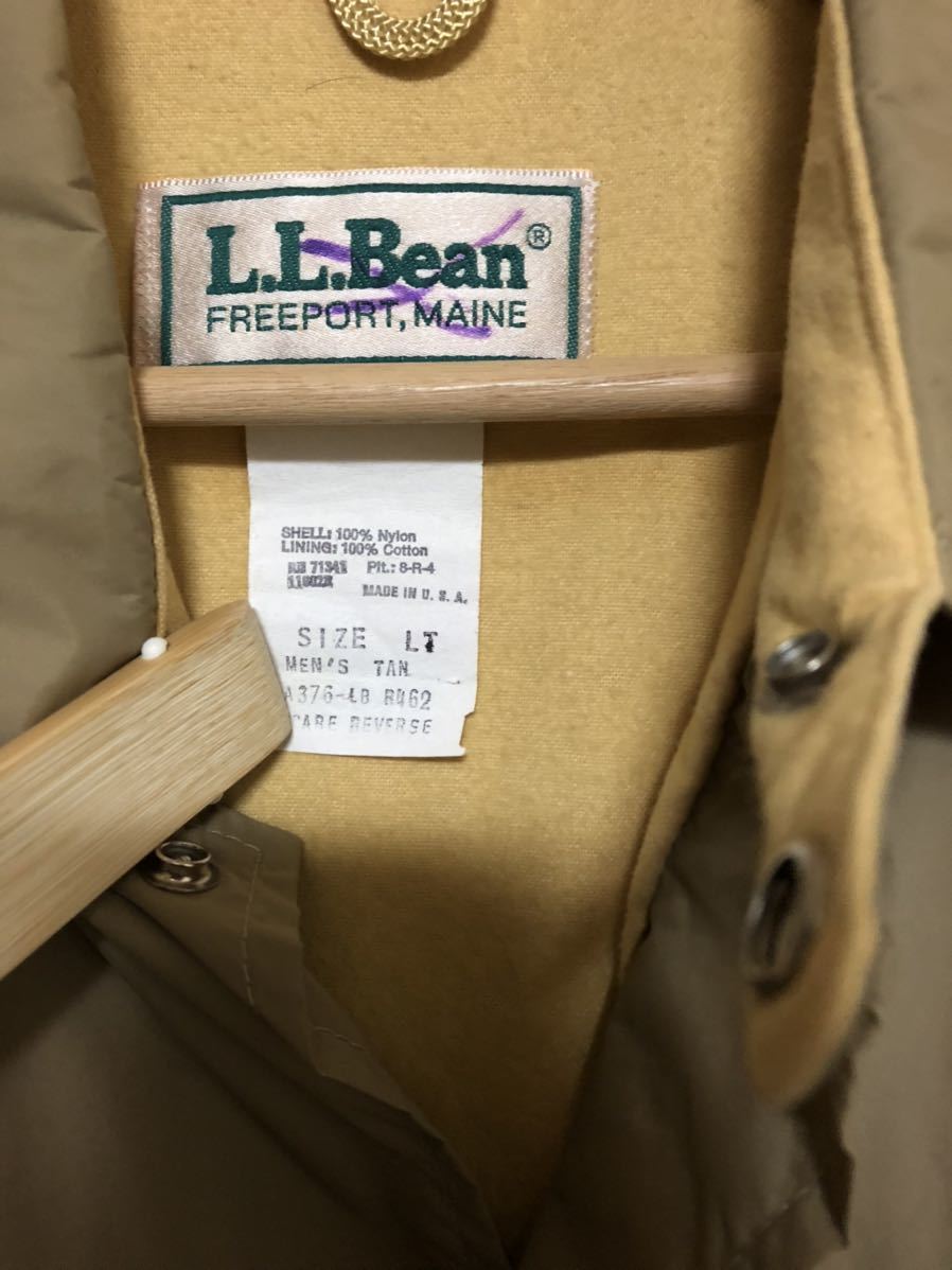 80s USA製 L.L.Bean ナイロン コーチジャケット TAN ベージュ