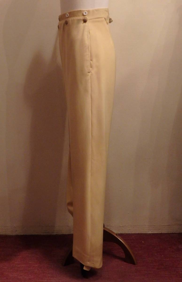  France Vintage 50's Mai pcs costume 19 century design coat * pants 2 piece / Victoria n antique tailcoat bell .. cosplay ΓMT