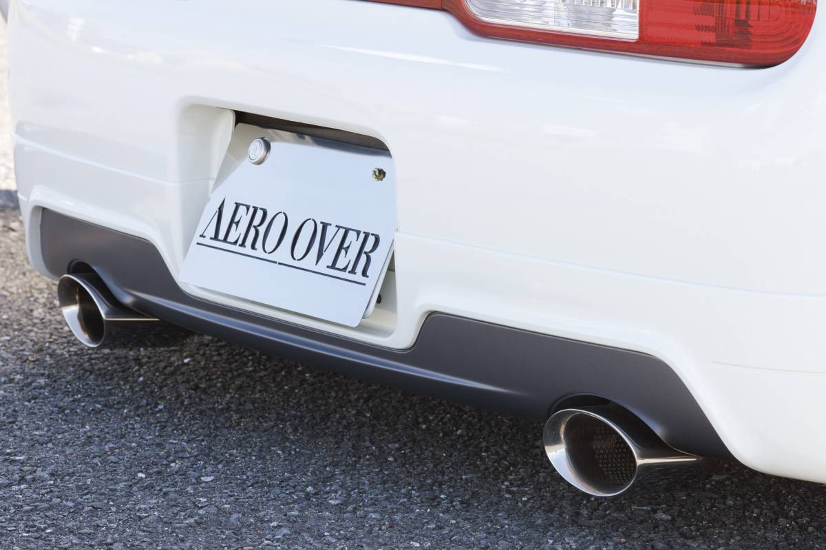 ＃Z12 日産 キューブ　リアハーフスポイラー+左右出しマフラーセット 新品　ケーファクトリー/AERO OVER製　(要在庫/納期確認）_画像4