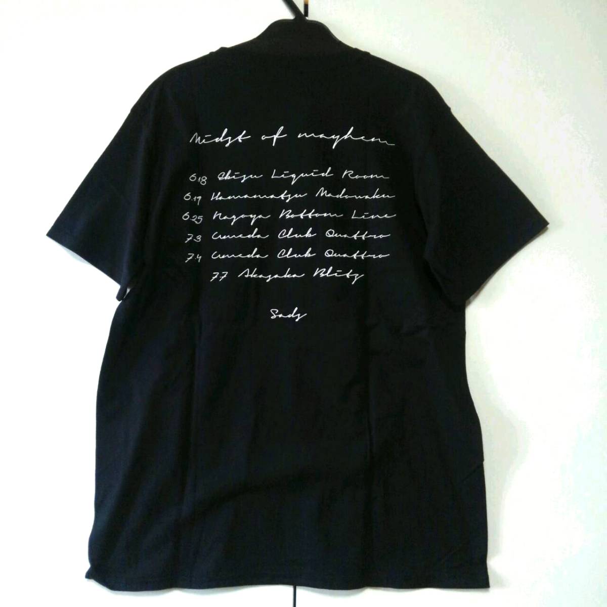 * black L SADS midst of mayhem Kuroyume Kiyoshi spring SAD T-shirt KUROYUME KIYOHARU SADSsaz