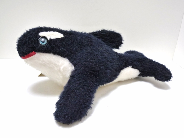 80’ｓ　ビンテージ　SHAMU　シャチ　ぬいぐるみ　サンディエゴシーワールド　水族館　シャムー　knicker bocker社　USAオフィシャルもの_画像1