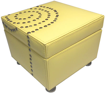  yellow color ... leather style. decoration box, decoration box, case 