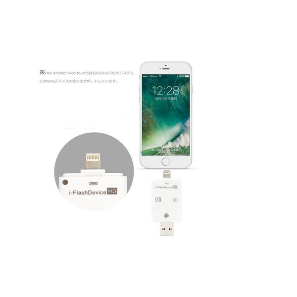  portable card reader SD/TF correspondence iOS*Android*PC for photograph / video / music transfer microusb card reader 