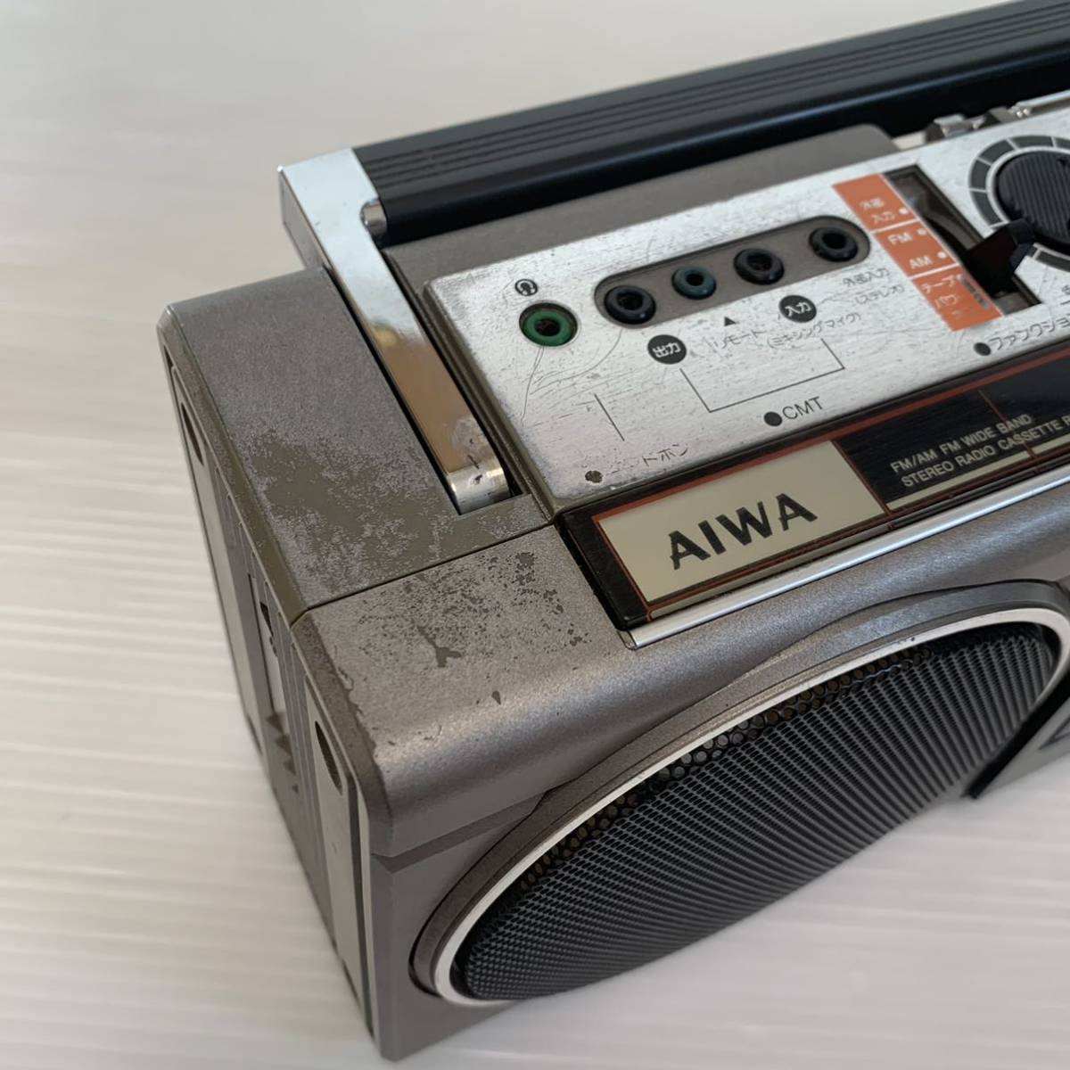 AIWA アイワ AM/FM ステレオラジオカセットレコーダー CS-J21 ラジカセ