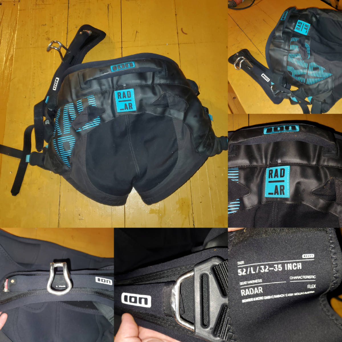 Kiteboarding kite harness ION RADAR large L size 52/L/32-35 カイトボーディング ウインドサーフィン ハーネス イオン ラージ Lサイズ _画像1