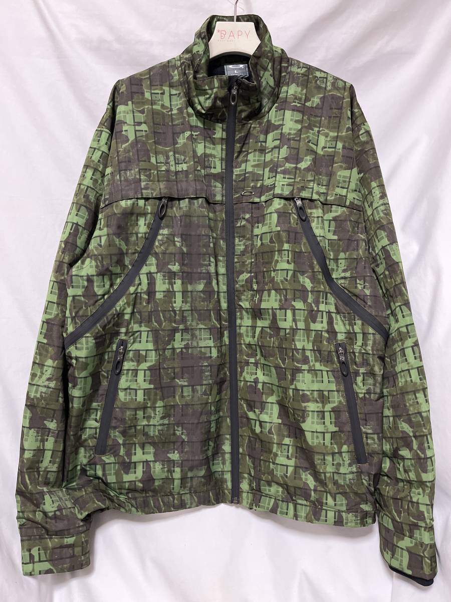 00s OAKLEY オークリー NYLON JACKET 迷彩 ナイロン ジャケット L (M-19-12)