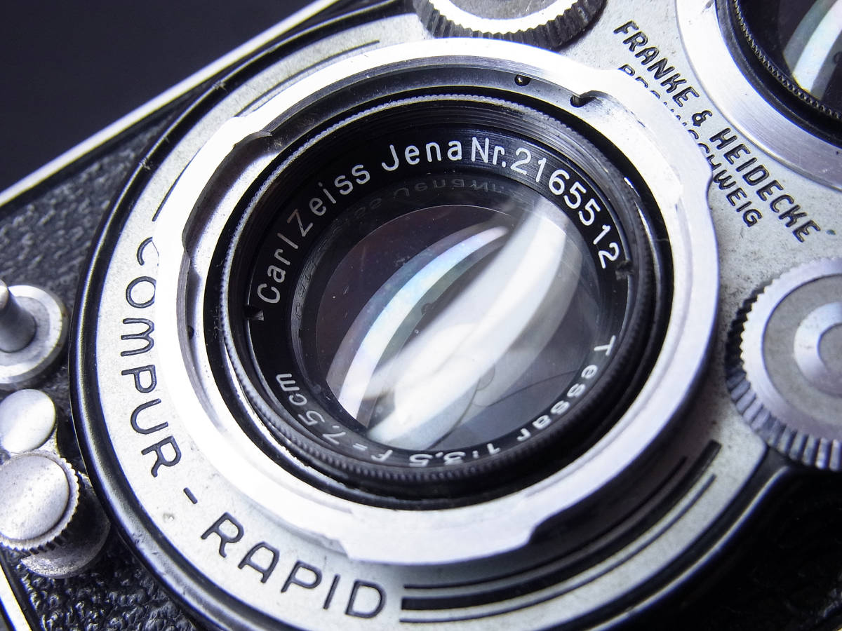 古カメラ RolleiFlex ローライフレックス Tessar 3.5/7.5 二眼レフ