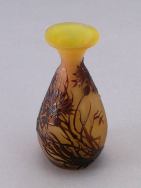 E.Galle　エミール・ガレ工房 作（アンティーク） ガレ花瓶（小）7581