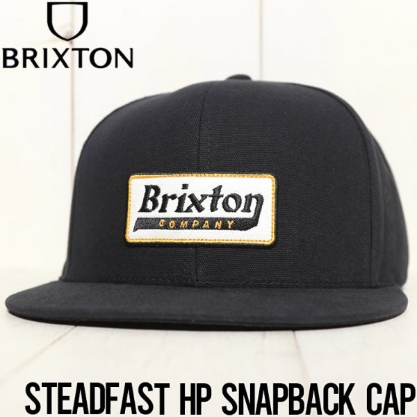 スナップバックキャップ 帽子 BRIXTON ブリクストン STEADFAST HP SNAPBACK CAP　BLK_画像1