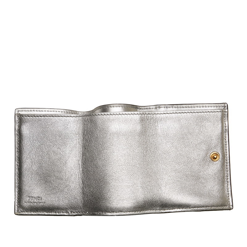 FENDI 三つ折り財布 FENDI ROMAウォレット シルバー ABランク | tspea.org